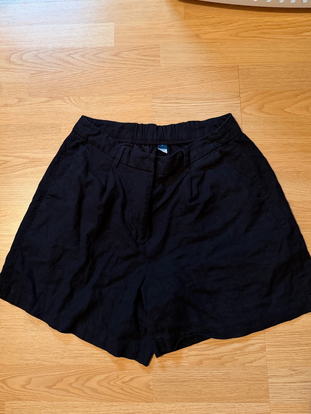 Old Navy Black High-Rise Relaxed Shorts